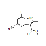 Methyl 5-Cyano-7-fluoro-2-methyl-1H-indole-3-carboxylate