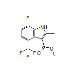 Methyl 7-Fluoro-2-methyl-4-(trifluoromethyl)-1H-indole-3-carboxylate