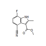 Methyl 4-Cyano-7-fluoro-2-methyl-1H-indole-3-carboxylate