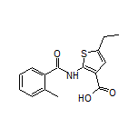 5-Ethyl-2-(2-methylbenzamido)thiophene-3-carboxylic Acid