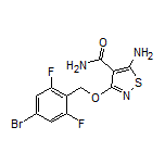 5-Amino-3-[(4-bromo-2,6-difluorobenzyl)oxy]isothiazole-4-carboxamide
