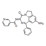 (R)-N-(9-Amino-4-oxo-1-phenyl-3,4,6,7-tetrahydro-[1,4]diazepino[6,7,1-hi]indol-3-yl)nicotinamide