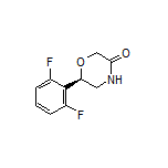 (R)-6-(2,6-Difluorophenyl)morpholin-3-one