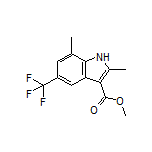 Methyl 2,7-Dimethyl-5-(trifluoromethyl)-1H-indole-3-carboxylate