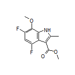 Methyl 4,6-Difluoro-7-methoxy-2-methyl-1H-indole-3-carboxylate
