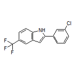 2-(3-Chlorophenyl)-5-(trifluoromethyl)-1H-indole