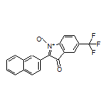 2-(Naphthalen-2-yl)-3-oxo-5-(trifluoromethyl)-3H-indole 1-Oxide