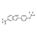 2-[4-(Trifluoromethoxy)phenyl]-5-(trifluoromethyl)-1H-indole