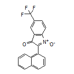 2-(Naphthalen-1-yl)-3-oxo-5-(trifluoromethyl)-3H-indole 1-Oxide