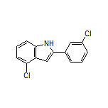 4-Chloro-2-(3-chlorophenyl)-1H-indole