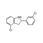 4-Chloro-2-(3-chlorophenyl)indoline