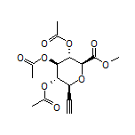 (2S,3S,4R,5S,6S)-2-Ethynyl-6-(methoxycarbonyl)tetrahydro-2H-pyran-3,4,5-triyl Triacetate