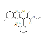 Ethyl 5-Amino-4-(2-chlorophenyl)-2,7,7-trimethyl-1,4,6,7,8,9-hexahydrobenzo[b][1,8]naphthyridine-3-carboxylate