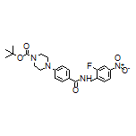 4-(4-Boc-piperazin-1-yl)-N-(2-fluoro-4-nitrobenzyl)benzamide