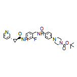 4-(4-Boc-piperazin-1-yl)-N-[2-fluoro-4-[(1S,2S)-2-(pyridin-3-yl)cyclopropane-1-carboxamido]benzyl]benzamide