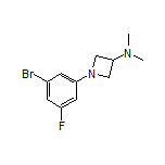1-(3-Bromo-5-fluorophenyl)-N,N-dimethylazetidin-3-amine
