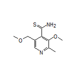 3-Methoxy-5-(methoxymethyl)-2-methylpyridine-4-carbothioamide