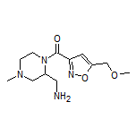 [2-(Aminomethyl)-4-methylpiperazin-1-yl][5-(methoxymethyl)isoxazol-3-yl]methanone