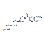 7-[4-[5-(4-Chlorophenyl)pyridin-2-yl]piperazine-1-carbonyl]quinolin-2(1H)-one