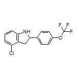 4-Chloro-2-[4-(trifluoromethoxy)phenyl]indoline