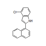 4-Chloro-2-(naphthalen-1-yl)-1H-indole