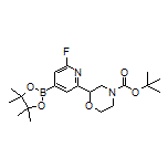 2-(4-Boc-morpholin-2-yl)-6-fluoropyridine-4-boronic Acid Pinacol Ester