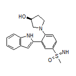 [4-[(S)-3-hydroxypyrrolidin-1-yl]-3-(1H-indol-2-yl)phenyl](imino)(methyl)-l6-sulfanone