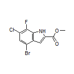 Methyl 4-Bromo-6-chloro-7-fluoro-1H-indole-2-carboxylate