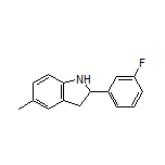 2-(3-Fluorophenyl)-5-methylindoline