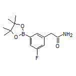 3-(2-Amino-2-oxoethyl)-5-fluorophenylboronic Acid Pinacol Ester