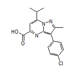 3-(4-Chlorophenyl)-7-isopropyl-2-methylpyrazolo[1,5-a]pyrimidine-5-carboxylic Acid