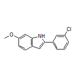2-(3-Chlorophenyl)-6-methoxy-1H-indole