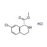 Methyl (R)-7-Chloro-1,2,3,4-tetrahydroisoquinoline-1-carboxylate Hydrochloride