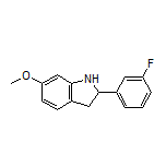 2-(3-Fluorophenyl)-6-methoxyindoline