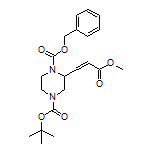 Methyl 3-(4-Boc-1-Cbz-piperazin-2-yl)acrylate