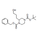 3-(4-Boc-1-Cbz-piperazin-2-yl)propan-1-ol