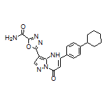 5-[5-(4-Cyclohexylphenyl)-7-oxo-4,7-dihydropyrazolo[1,5-a]pyrimidin-3-yl]-1,3,4-oxadiazole-2-carboxamide