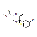 Methyl (3S,5S,6S)-6-(3-Chlorophenyl)-6-hydroxy-5-methylthiomorpholine-3-carboxylate