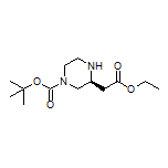 Ethyl (S)-2-(4-Boc-piperazin-2-yl)acetate