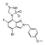 5-[4-Bromo-6-fluoro-2-(4-methoxybenzyl)-2H-indazol-7-yl]-1,2,5-thiadiazolidin-3-one 1,1-Dioxide