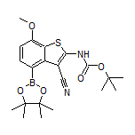 2-(Boc-amino)-3-cyano-7-methoxybenzo[b]thiophene-4-boronic Acid Pinacol Ester