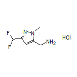 [3-(Difluoromethyl)-1-methyl-1H-pyrazol-5-yl]methanamine Hydrochloride