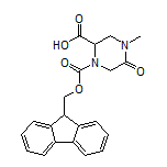1-Fmoc-4-methyl-5-oxopiperazine-2-carboxylic Acid