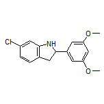6-Chloro-2-(3,5-dimethoxyphenyl)indoline