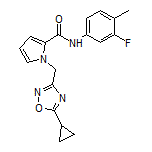 1-[(5-Cyclopropyl-1,2,4-oxadiazol-3-yl)methyl]-N-(3-fluoro-4-methylphenyl)-1H-pyrrole-2-carboxamide
