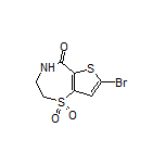 7-Bromo-3,4-dihydrothieno[2,3-f][1,4]thiazepin-5(2H)-one 1,1-Dioxide