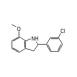 2-(3-Chlorophenyl)-7-methoxyindoline
