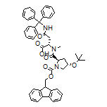 (S)-2-[(2R,4S)-1-Fmoc-4-(tert-butoxy)-N-methylpyrrolidine-2-carboxamido]-4-oxo-4-(tritylamino)butanoic Acid