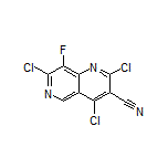 2,4,7-Trichloro-8-fluoro-1,6-naphthyridine-3-carbonitrile