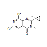8-Bromo-6-chloro-3-methyl-2-(1-methylcyclopropyl)pyrido[3,4-d]pyrimidin-4(3H)-one